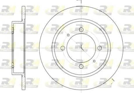 Тормозной диск ROADHOUSE 644700