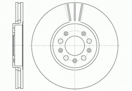 Гальмiвний диск ROADHOUSE 654410 (фото 1)