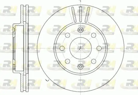 Тормозной диск ROADHOUSE 665510