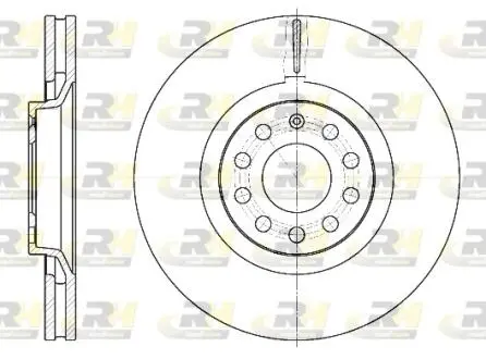 Тормозной диск ROADHOUSE 673010