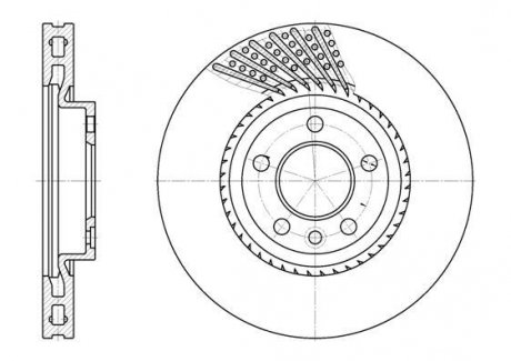 Тормозной диск ROADHOUSE 674910 (фото 1)