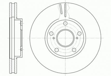 Тормозной диск ROADHOUSE 684210 (фото 1)