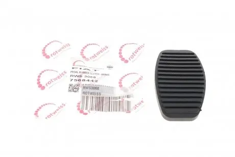 Накладка педалі гальма/зчеплення Fiat Doblo 01- ROTWEISS RWS3068