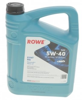 Масло моторное 5W-40 HIGHTEC SYNT RSi (4L) ROWE 20068-0040-99