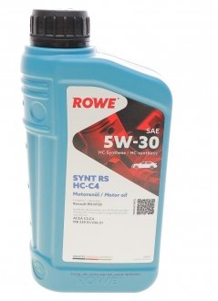 Моторное масло 5W-30 HIGHTEC SYNT RS HC-C4 (RN 0720/MB 229.51/MB 226.51) 1L ROWE 20121-0010-99 (фото 1)