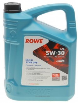 Моторное масло 5W-30 HIGHTEC MULTI SYNT DPF (VW 504.00/507.00) 5L ROWE 20125-0050-99 (фото 1)