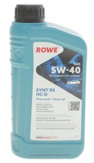 Масло моторное 5W-40 HIGHTEC SYNT RS HC-D (1L) ROWE 20163-0010-99