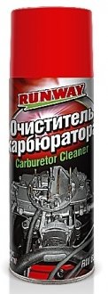 0.45л Очиститель карбюратора и дрос.заслонки (аэроз) RUNWAY RW6081 (фото 1)