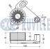 BMW Натяжной ролик основной E30,28,34 M21 2,4D 85-90 RUVILLE 540049 (фото 2)