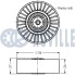 VW Ролик натяжной Golf III,IV,Passat,T4,Skoda Fabia/Octavia 1.9TDI (дв.ATD) 00- RUVILLE 540555 (фото 2)