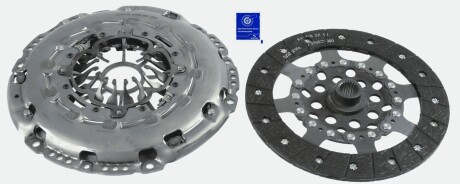 Комплект сцепления nissan/renault qashqai/x-trail/laguna/megane "2,0dci "05>> SACHS 3000951931 (фото 1)