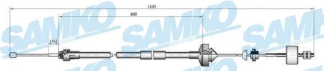 Трос зчеплення SAMKO C0277C