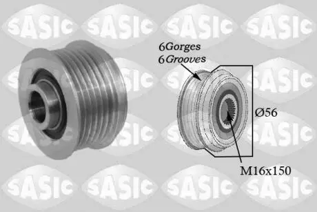 Шкив генератора, 1.9dci SASIC 1674002