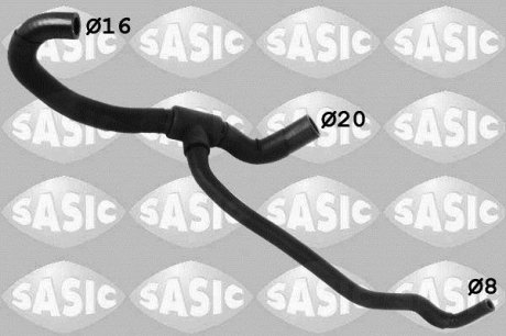 Патрубок системы охлаждения SASIC 3406263 (фото 1)