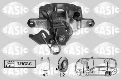 Суппорт тормозной задний, l, opel vivaro, nissan primastar, 1.9-2.5, 01- SASIC 6504022