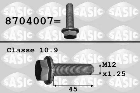 Болт коленвала R 1.9DCI 01- LAG SASIC 8704007