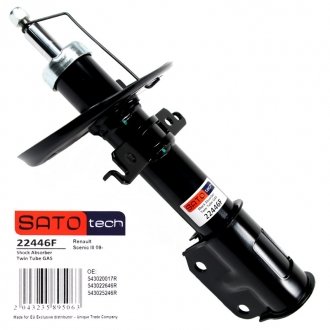 SATO Амортизатор RENAULT SCENIC 1.2-2.0 02.09- F Sato Tech 22446F (фото 1)