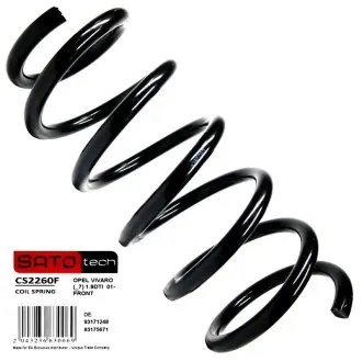 Пружина OPEL VIVARO (_7) 1.9DTI 01- F Sato Tech CS2260F