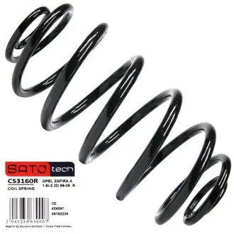 Пружина OPEL ZAFIRA A 1.6i-2.2D 99-05 R Sato Tech CS3160R