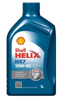 Моторное масло Helix HX7 10W-40 (1л) SHELL 001504 (фото 1)