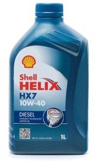 Моторна олива Helix HX7 Diesel 10W-40 (1L) SHELL 001626 (фото 1)