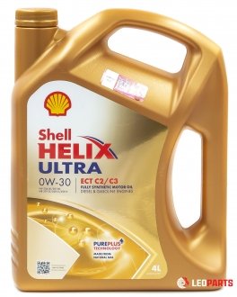 Моторное масло Helix Ultra ECT C2/C3 0W-30 (VW 504.00/507.00) 4L SHELL 504629 (фото 1)