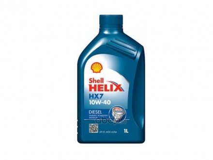 Масло моторное "Helix Diesel HX7 10W-40", 1л SHELL 550046646