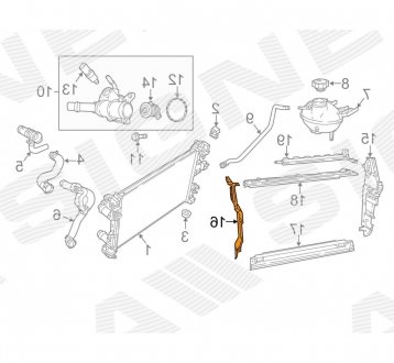 Дефлектор повітряний JEEP COMPASS, 17 - Signeda PCR33311AR