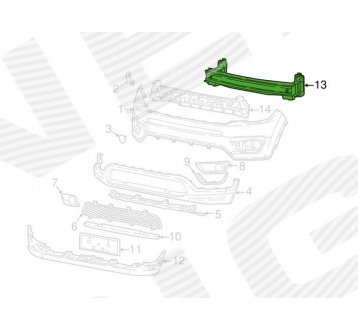 УСИЛИТЕЛЬ ПЕРЕДНЕГО БАМПЕРА Signeda PCR44083A