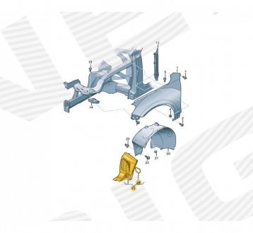 ПОДКРЫЛЬНИК Signeda PVG11096AR (фото 1)