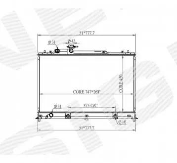 Радиатор Signeda RA28748Q