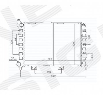 Радиатор Signeda RA60049