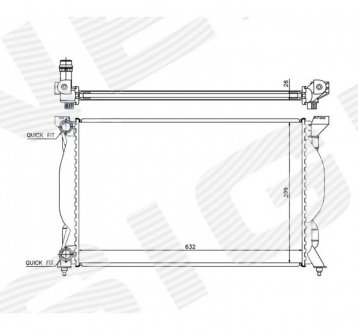 Радиатор Signeda RA60304Q