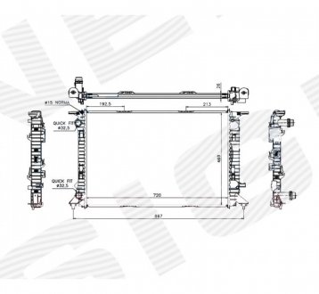 Радиатор Signeda RA60323