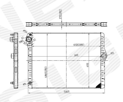 Радиатор Signeda RA60776