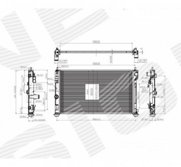 Радиатор Signeda RA61019Q