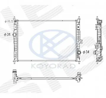 Радиатор Signeda RA636014Q