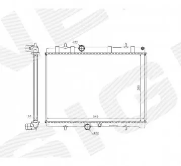 Радиатор Signeda RA63606Q