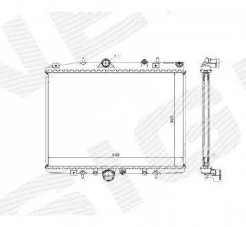 Радиатор Signeda RA63705Q