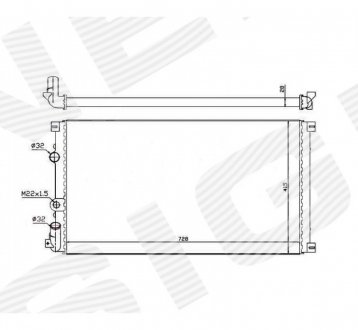 Радиатор Signeda RA63812Q