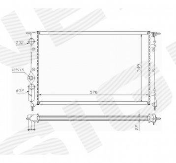 Радиатор Signeda RA63925A