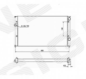 Радіатор Signeda RA65247A