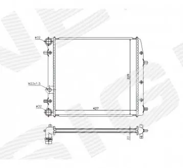 Радиатор Signeda RA65269A