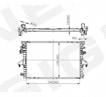 Радиатор Signeda RA65285