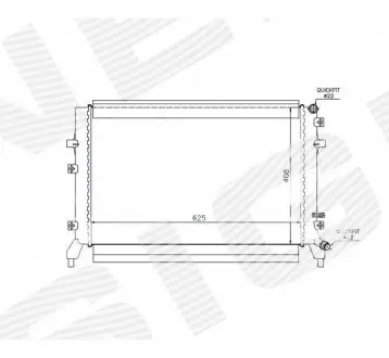Радиатор Signeda RA65294Q