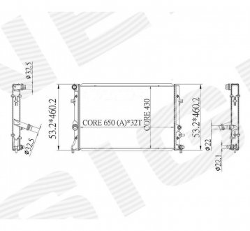 Радиатор Signeda RA65295Q