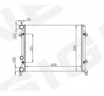 Радиатор Signeda RA65296Q