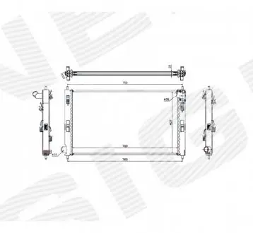 Радиатор Signeda RA67359Q