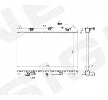 Радиатор Signeda RA69233Q