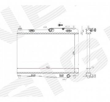 Радиатор Signeda RA69235